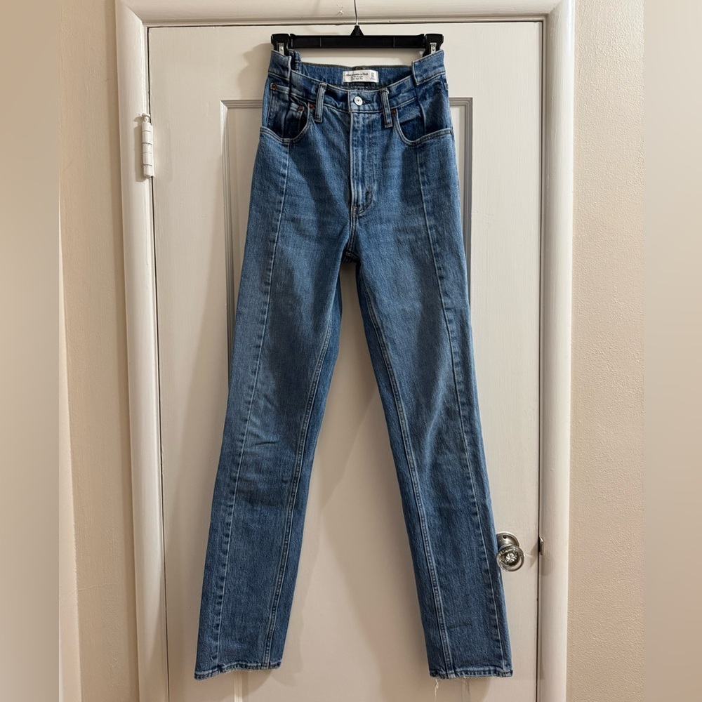 Abercrombie & Fitch Straight Leg Blue Jeans